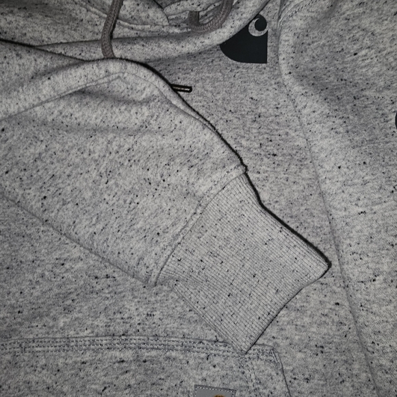 Carhartt Gray Hoodie with Logo Womens Size Small - Picture 6 of 9